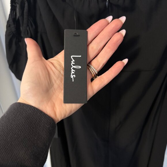 Black Off-the-Shoulder Bustier Maxi Dress - NWT - XL - Picture 3 of 6